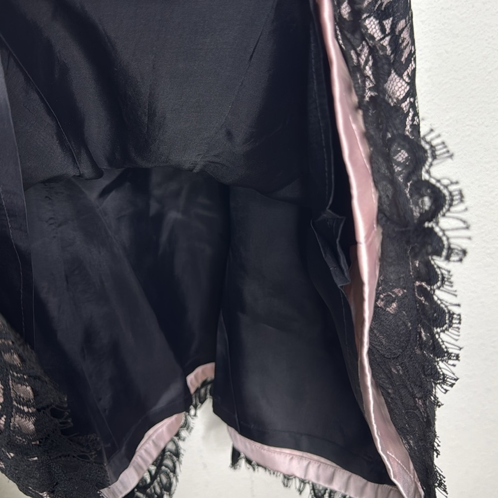 PORTRAIT Sully Bonnelly Black Lace Floral Dress size 6 - Picture 3 of 6